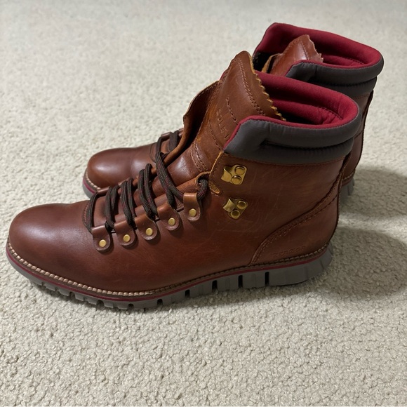 Cole Haan 7.5M Zerogrand Hiker Boot British Tan Leather Waterproof C33471 Men\'s main image 12